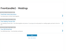 Tablet Screenshot of freeforyouandmetooweddings.blogspot.com