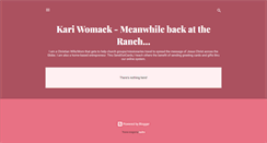 Desktop Screenshot of kariwomack.blogspot.com