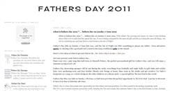 Desktop Screenshot of fathersday-2011.blogspot.com