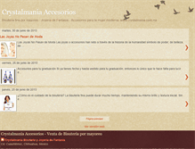 Tablet Screenshot of crystalmania-accesorios.blogspot.com