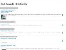 Tablet Screenshot of clubrenault19colombia.blogspot.com