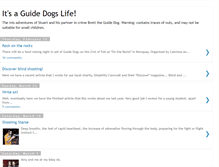 Tablet Screenshot of itsaguidedogslife.blogspot.com