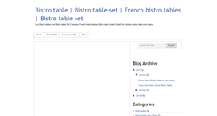 Desktop Screenshot of bistrotableandchair.blogspot.com