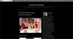 Desktop Screenshot of passionparade.blogspot.com