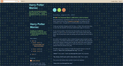 Desktop Screenshot of dumbledorefanatic.blogspot.com