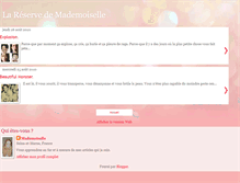 Tablet Screenshot of lareservedemademoiselle.blogspot.com