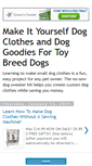 Mobile Screenshot of makedogclothes.blogspot.com