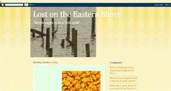 Desktop Screenshot of lostontheeasternshore.blogspot.com