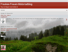 Tablet Screenshot of fraukes-frauen-motorradblog.blogspot.com