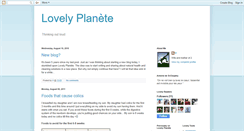 Desktop Screenshot of lovelyplanete.blogspot.com