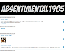 Tablet Screenshot of absentimental1905.blogspot.com