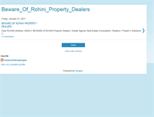 Tablet Screenshot of bewareofrohinipropertydealers.blogspot.com