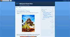 Desktop Screenshot of malaysiaknowhow.blogspot.com