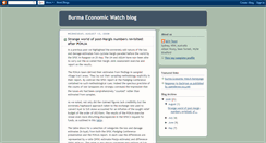Desktop Screenshot of burmaeconomicwatch.blogspot.com