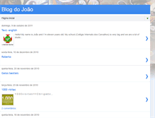 Tablet Screenshot of blogdojoaogoleador.blogspot.com