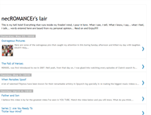 Tablet Screenshot of necromancerlair.blogspot.com