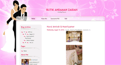 Desktop Screenshot of butikandamanzaidah.blogspot.com