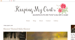 Desktop Screenshot of keepingmycents.blogspot.com