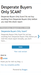 Mobile Screenshot of desperatebuyersonlyscam.blogspot.com
