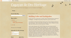 Desktop Screenshot of cdoheritage.blogspot.com