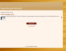 Tablet Screenshot of dinero-internet-negocios.blogspot.com