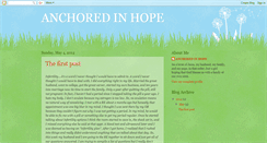 Desktop Screenshot of hopeistheanchor.blogspot.com