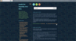 Desktop Screenshot of ims-bhu-youthforequality.blogspot.com