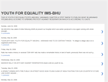 Tablet Screenshot of ims-bhu-youthforequality.blogspot.com