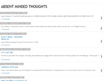 Tablet Screenshot of absentmindedthoughts.blogspot.com