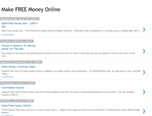 Tablet Screenshot of make-free-money-online-tips.blogspot.com