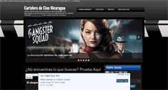 Desktop Screenshot of carteleracinenicaragua.blogspot.com