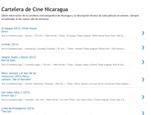 Tablet Screenshot of carteleracinenicaragua.blogspot.com