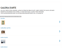 Tablet Screenshot of galeriadartecontemporanea.blogspot.com