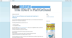 Desktop Screenshot of idiotheaven.blogspot.com