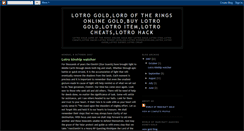 Desktop Screenshot of lotr-gold.blogspot.com