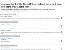 Tablet Screenshot of lotr-gold.blogspot.com