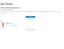 Tablet Screenshot of epic-thread.blogspot.com