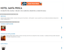 Tablet Screenshot of hotelsantapriscaoaxaca.blogspot.com