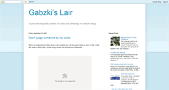 Desktop Screenshot of gabzki.blogspot.com