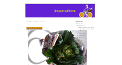 Desktop Screenshot of dearprudenceblogs.blogspot.com