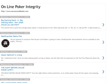 Tablet Screenshot of onlinepokerintegrity.blogspot.com