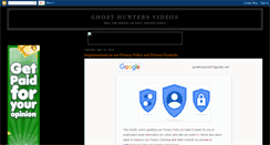 Desktop Screenshot of ghost-hunters-videos.blogspot.com