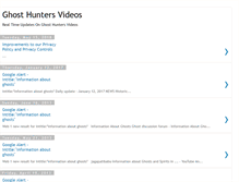 Tablet Screenshot of ghost-hunters-videos.blogspot.com