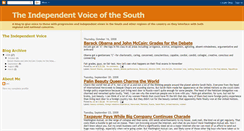 Desktop Screenshot of independentvoiceofthesouth.blogspot.com