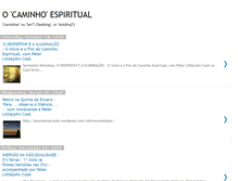 Tablet Screenshot of caminhoespiritual.blogspot.com