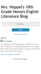 Mobile Screenshot of mrshoppelsliteratureblog.blogspot.com