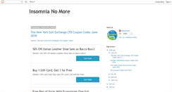 Desktop Screenshot of insomnianomorez.blogspot.com