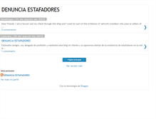 Tablet Screenshot of denuncia-estafadores.blogspot.com