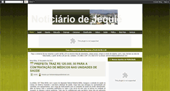 Desktop Screenshot of noticiariodejequie.blogspot.com