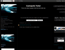 Tablet Screenshot of cosmopolis-movie-trailer.blogspot.com